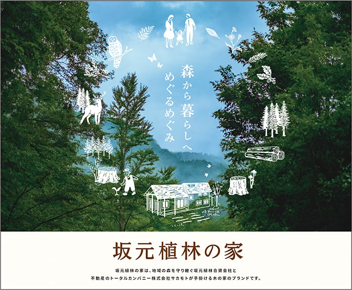 森から暮らしへ めぐるめぐみ　坂元植林の家
